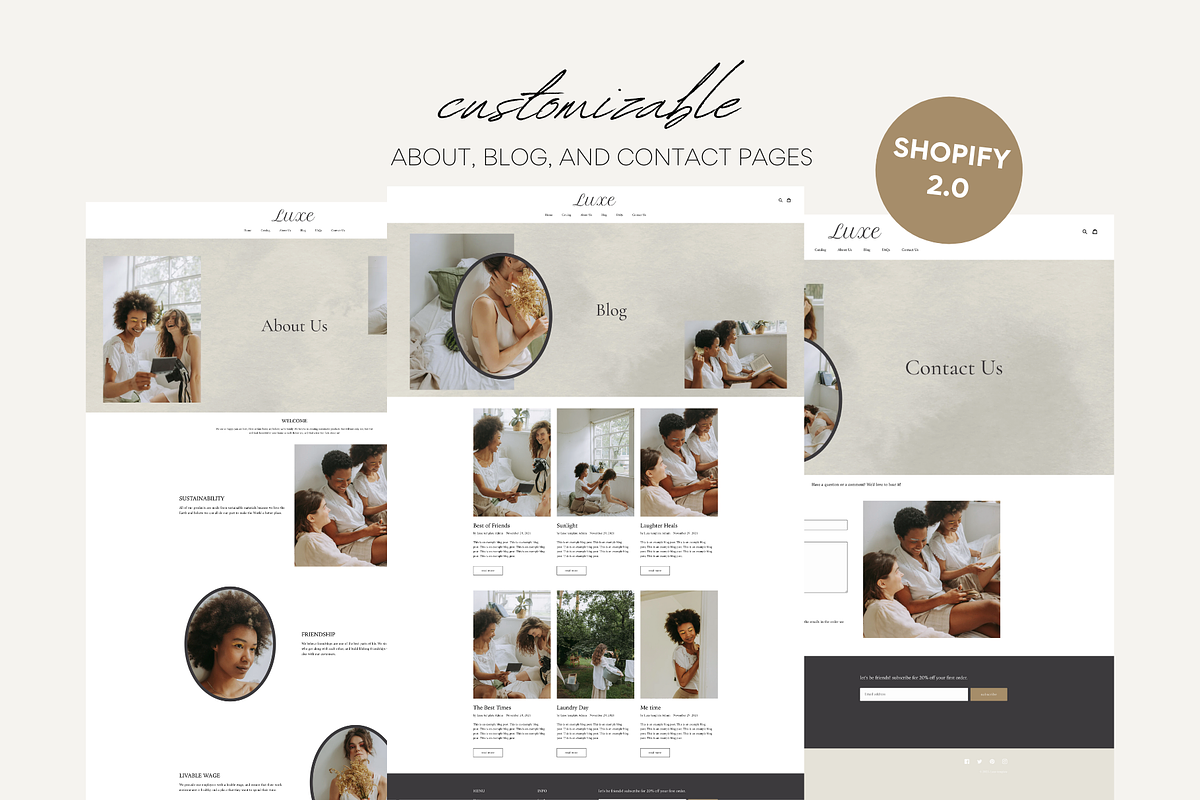 Elegant Shopify Theme | Luxe, a Templates & Theme by Easy Website Themes (Photo 3 of 8)