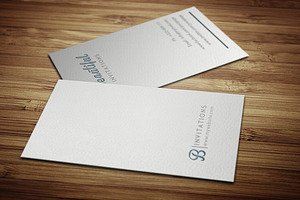 Letter Press Business Card, a Business Card Template by felicidads
