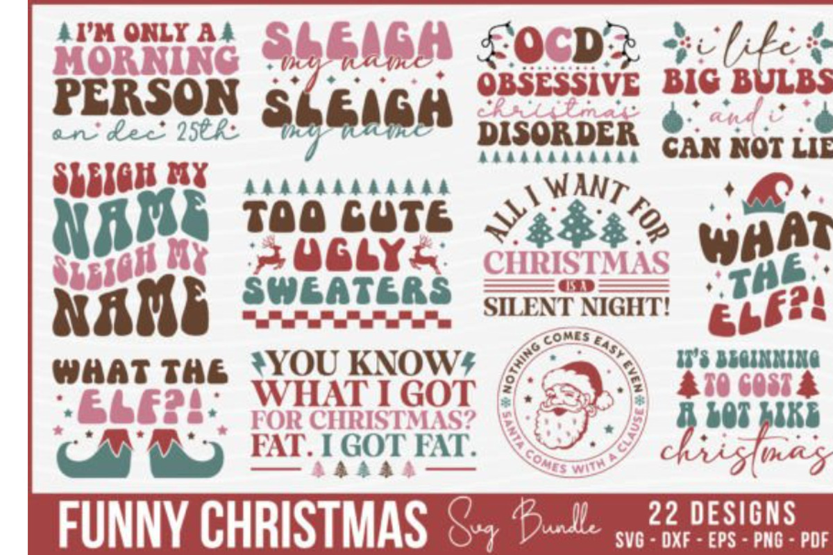 Hilarious Christmas SVG Bundle, an Object Graphic by BeeCraftR (Photo 7 of 12)