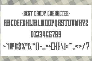 Best Daddy - Condensed Slab Serif