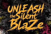 ShycoBlaze – Metal Skate Rock & Punk, a Handwritten Font by HypeWorksCo (Thumbnail 10 of 13)