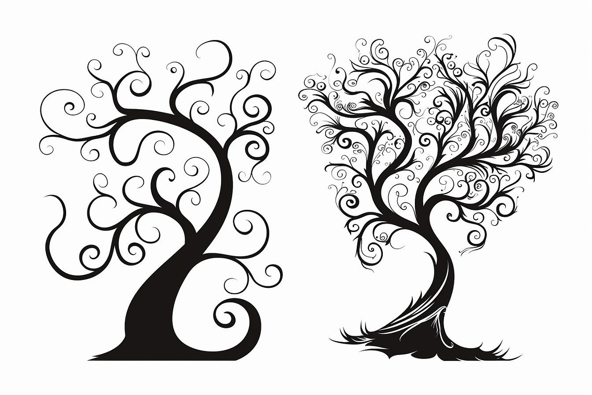 Tree Laser Cut Bundle | Decorative, a Graphic by hafijul (Photo 7 of 11)