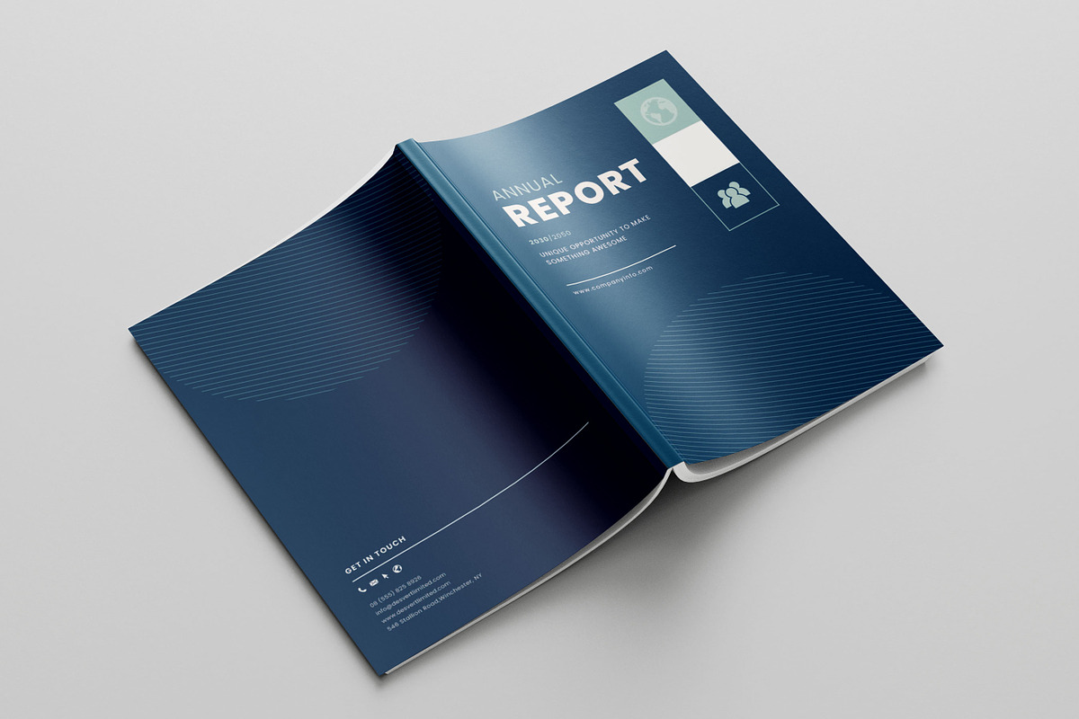 Annual Report template, Brochure, a Brochure Template by Niofix (Photo 6 of 6)