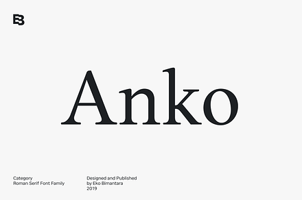Anko Serif Font Family, a Serif Font by Eko Bimantara