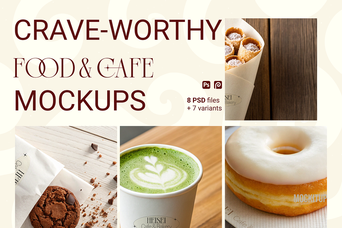 Minimalist Food & Cafe Mockup Kit, a Packaging Mockup by Mock It Up (Photo 1 of 7)