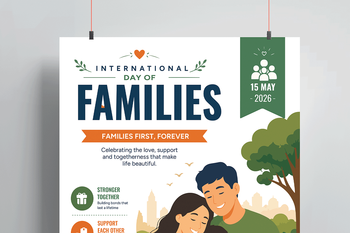 International Day of Families, a Flyer Template by MightyDesign (Photo 2 of 8)