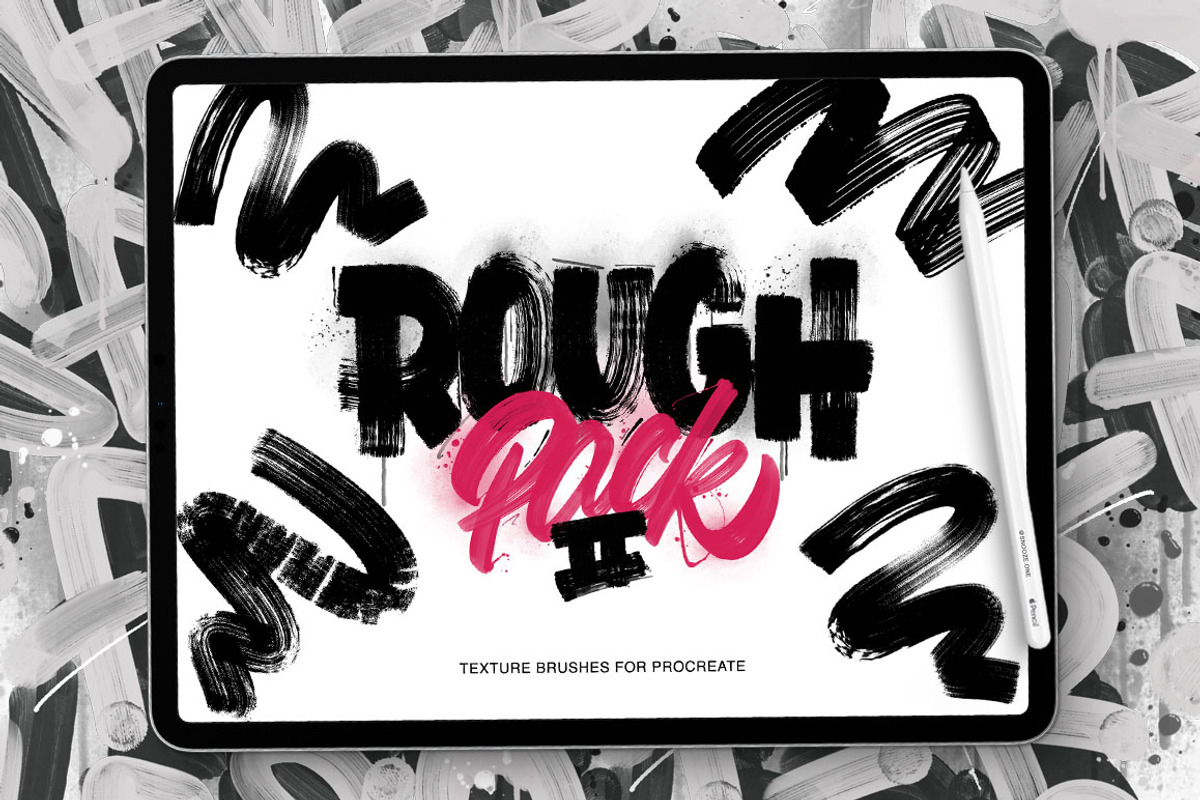 RoughPack 2 – Procreate Brushes, a Brush Add-On by Snooze one (Photo 1 of 9)
