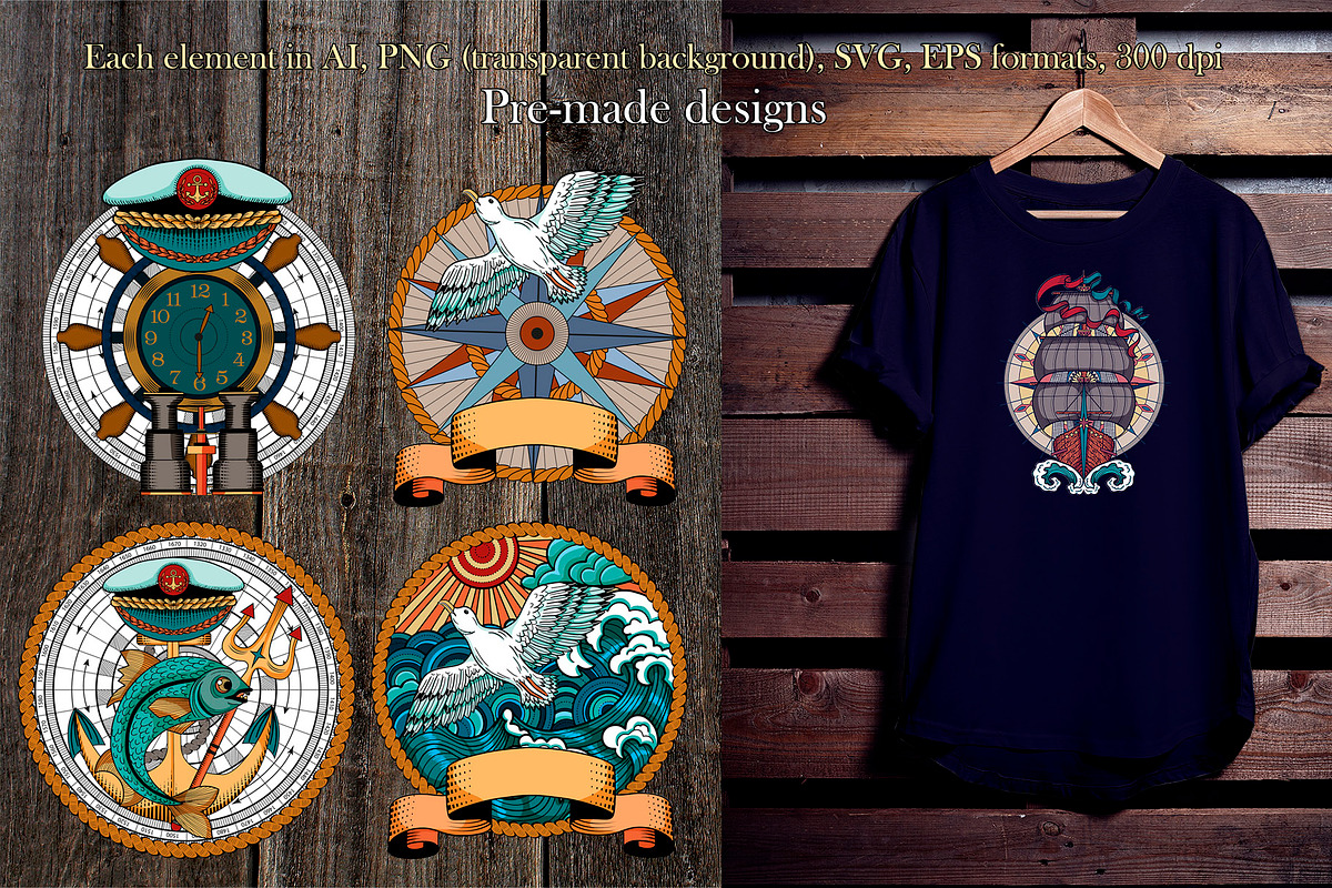Sea Vintage, a Graphic by Samiramay (Photo 5 of 9)