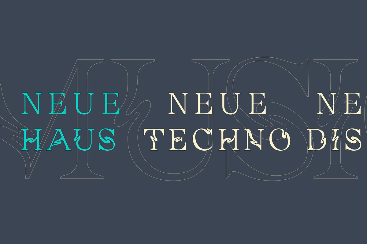 Neue Current Display, a Font by noah.delagardelle (Photo 5 of 12)