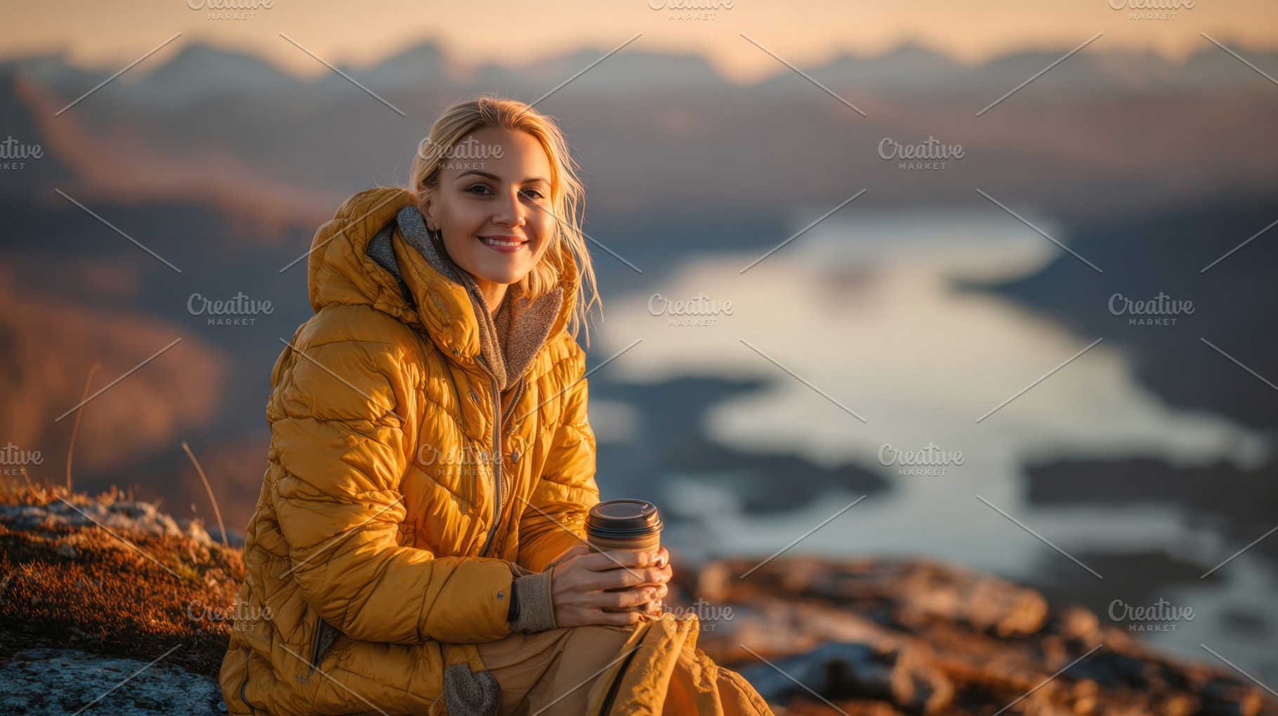Enjoying morning coffee in nature, a Photo by Beautiful things