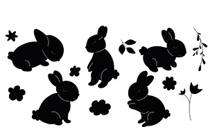 Little Bunnies Spring EasterClipArt