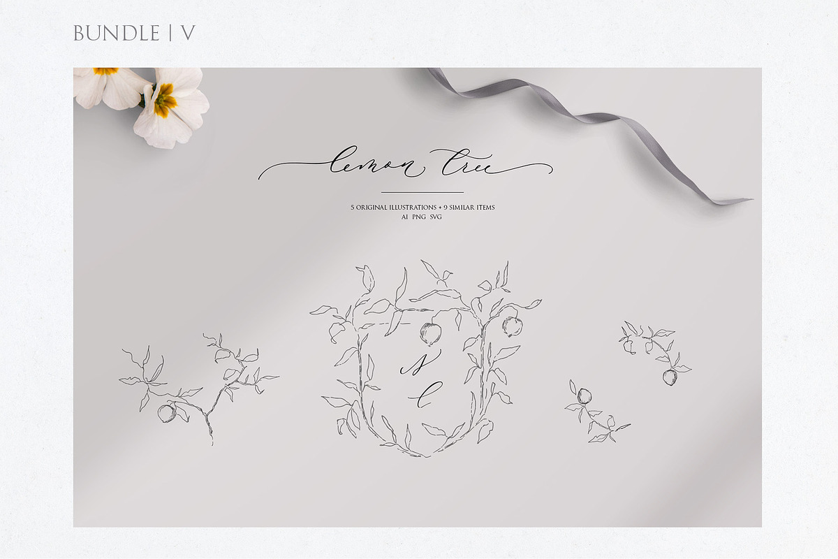 Line wedding art - BUNDLE, a Decorative Illustration by Summer Nightingale Art (Photo 6 of 9)