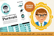 Mid-Century Personal Portrait Maker, a Person Illustration by Scott Hodges (Thumbnail 3 of 6)