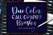 Duo Color Lettering Procreate Brushe, a Brush Add-On by shannonlayne (Thumbnail 1 of 7)