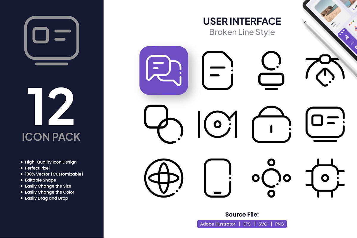 User Interface Bundle Icons, a Solid Icon by Moonstd (Photo 4 of 4)