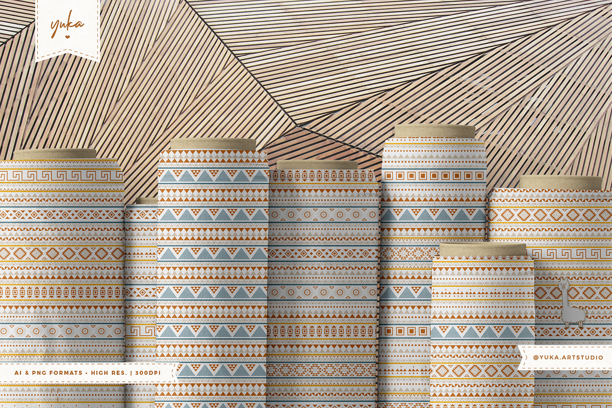Aztec Pattern • • BUNDLE, a Pattern Graphic by Yuka Baby (Photo 5 of 9)
