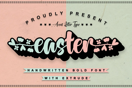 Easter | Handwritten Bold Font, a Handwritten Font by Aveni Letter Type