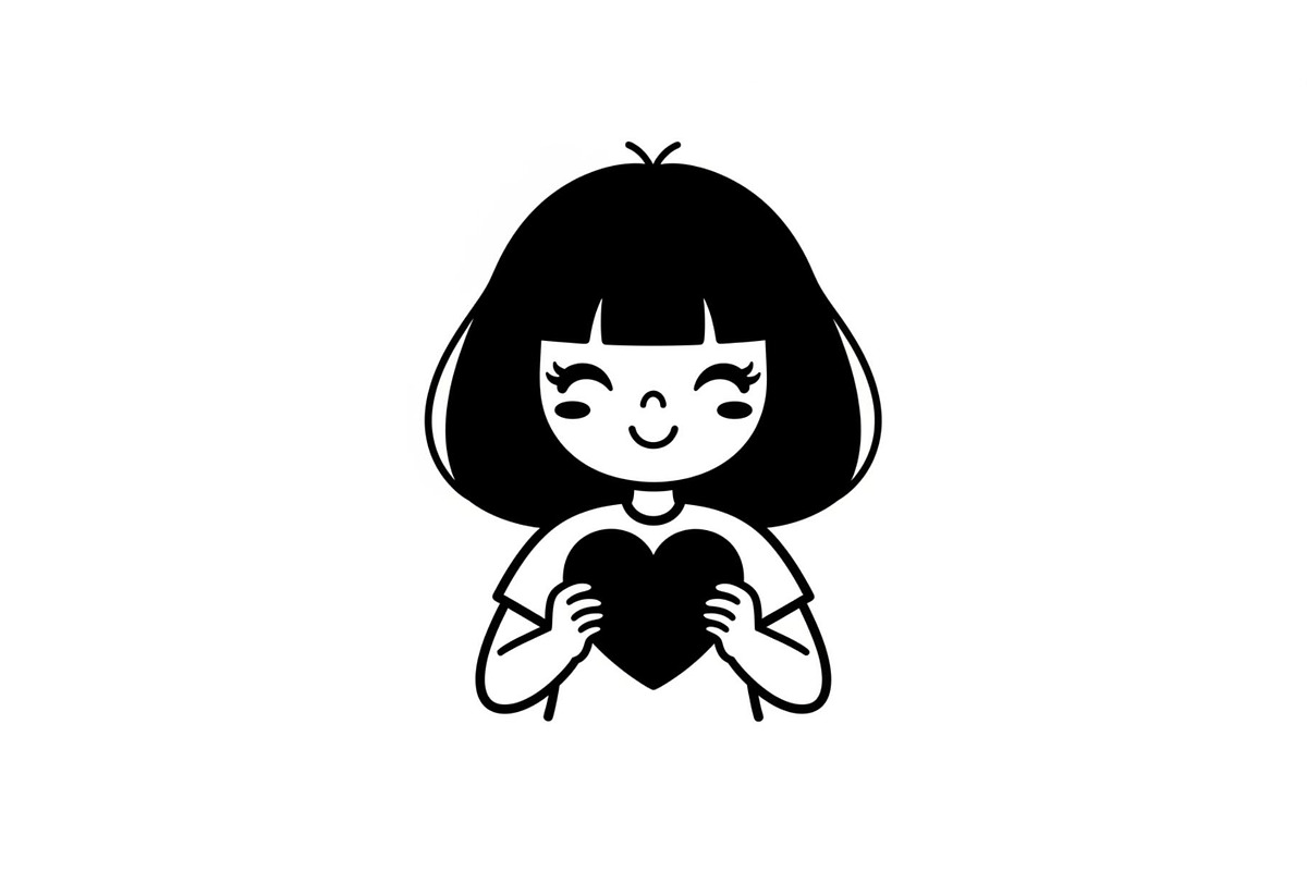 Cute Love Girl Silhouette Bundle, an Illustration by Designs_River (Photo 19 of 53)