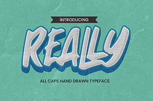 Really-All Caps Hand Drawn Typeface