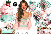 Pastel Summer Clipart Bundle, an Object Illustration by Design Scotch (Thumbnail 1 of 9)