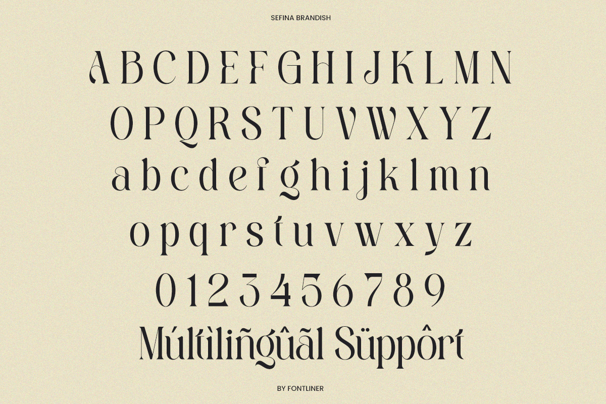 Sefina Brandish - Beauty Luxury Font, a Serif Font by Font Liner (Photo 9 of 10)