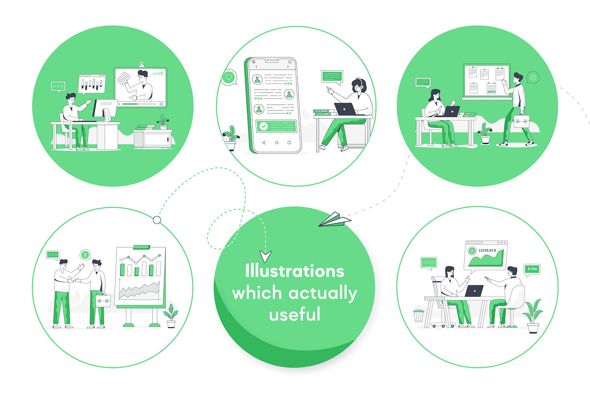 Flat Business Illustrations, a Finance Illustration by Brickclay (Photo 7 of 8)