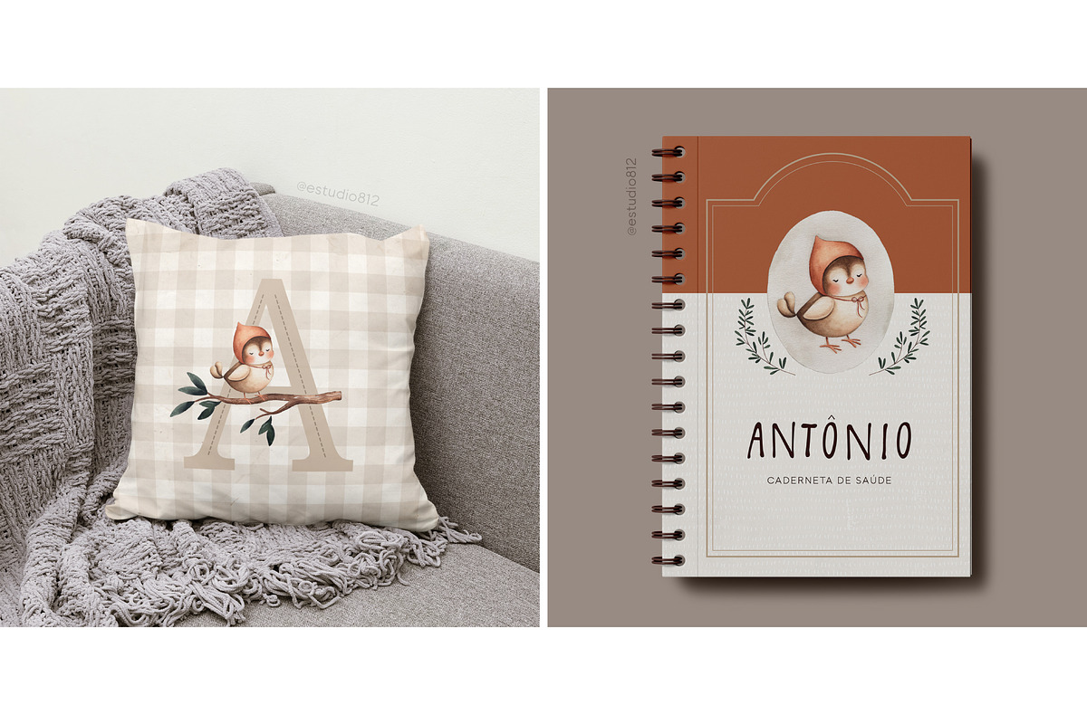 Vintage Little Forest watercolor set, an Animal Illustration by Estudio 812 (Photo 5 of 8)
