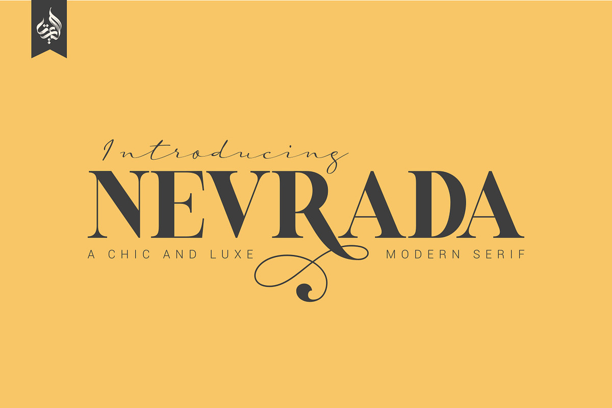 Nevrada Modern Display Font, a Font by Aluyeah Studio (Photo 1 of 12)