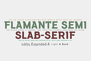 Flamante SemiSlab Light & Bold, a Slab Serif Font by deFharo (Thumbnail 1 of 6)