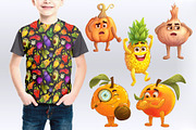 Funny emotion fruits and vegetables, a Templates & Theme by KrisPlazun (Thumbnail 5 of 6)