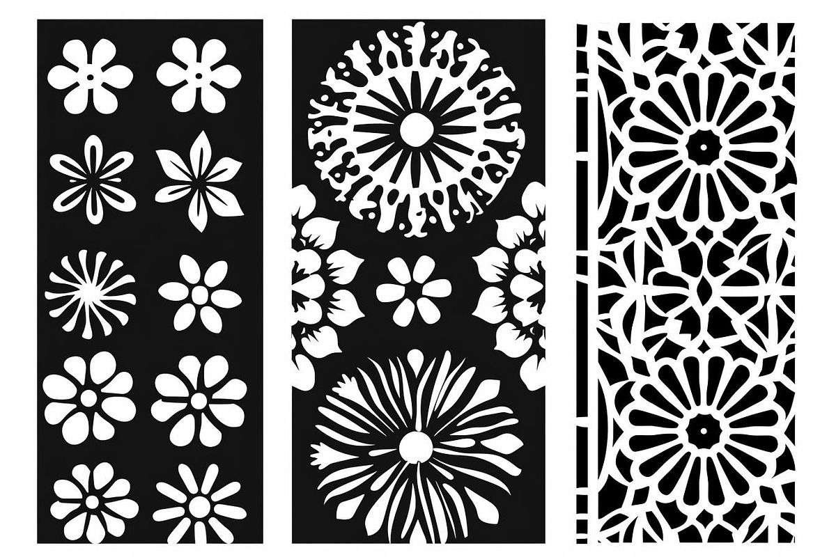 Elegant Floral Laser Cut Panel Bund, a Graphic by jahid234 (Photo 3 of 8)