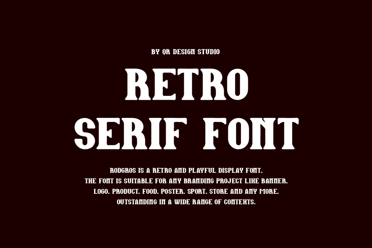 Rodgros - Rustic & Vintage Font, a Serif Font by QR Design Studio (Photo 6 of 10)