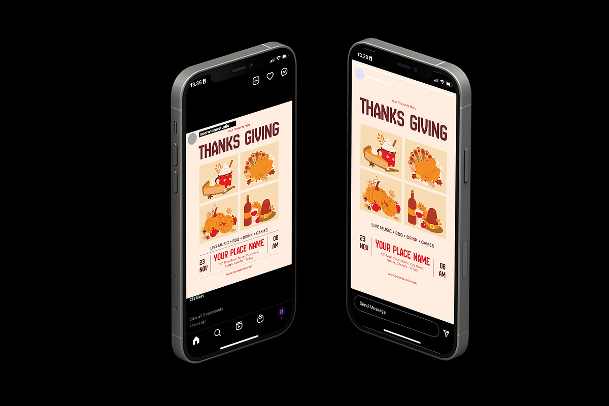 Simple Thanksgiving Flyer, a Flyer Template by Neermana (Photo 4 of 4)