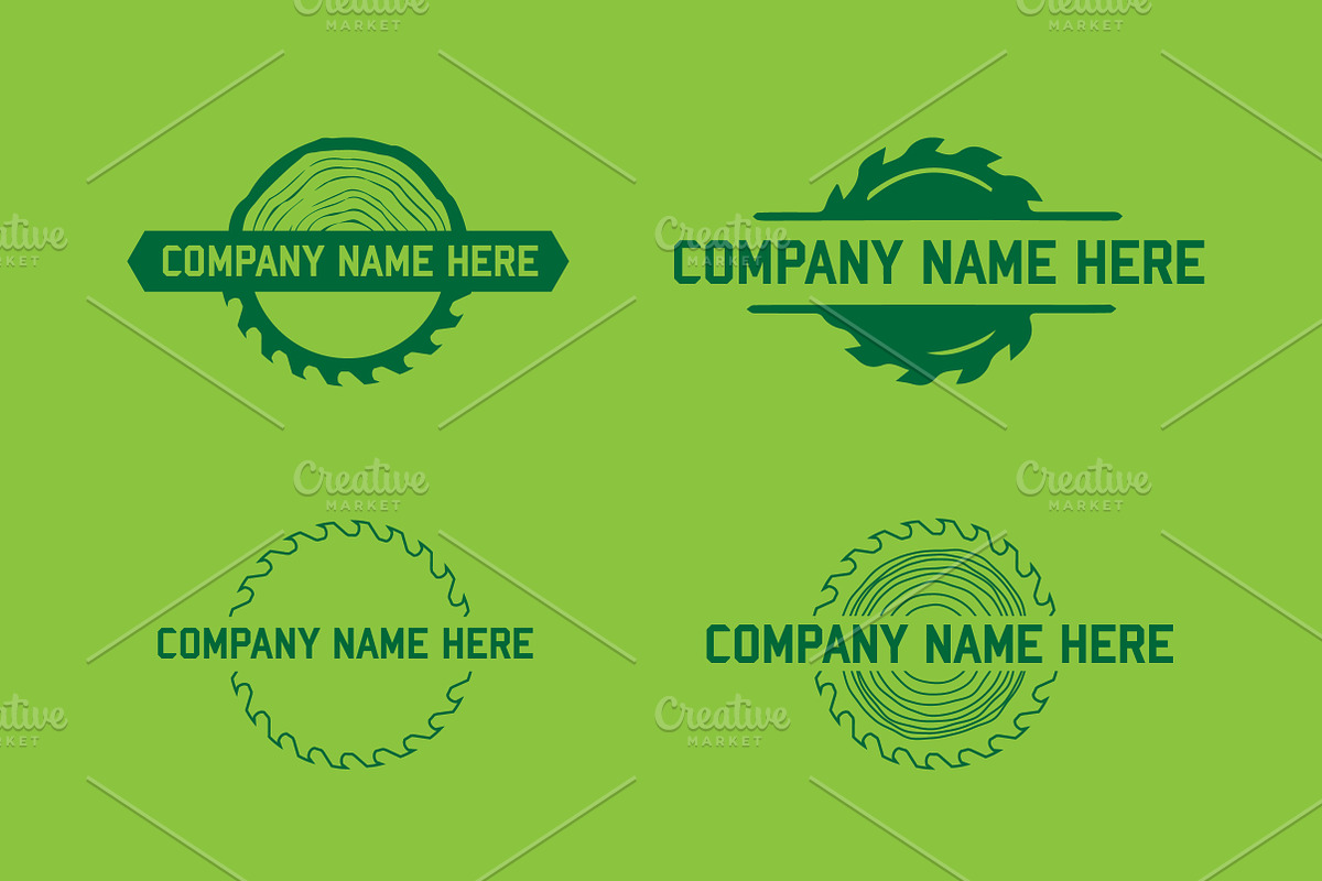 Wood/Saw Logo Bundle. Vector/Mock-Up, a Branding & Logo Template by Multiple (Photo 4 of 5)