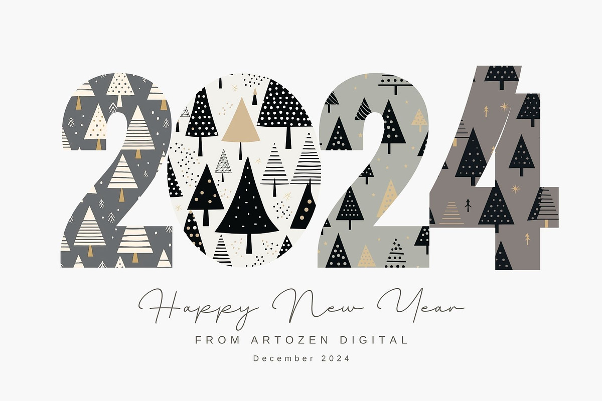 14 seamless minimalism Christmas, a Pattern Graphic by ARTOZEN DIGITAL (Photo 13 of 14)