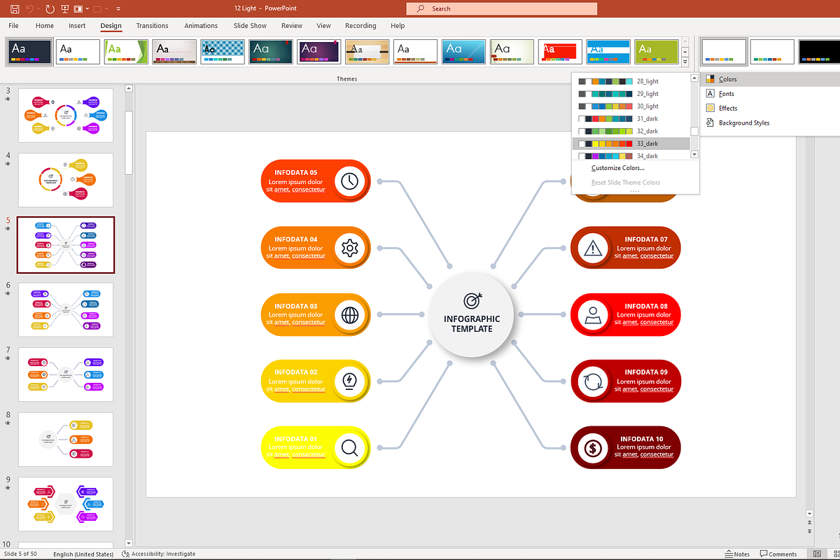 Motion Strategy PowerPoint Template, a Presentation Template by Infographics project (Photo 2 of 11)