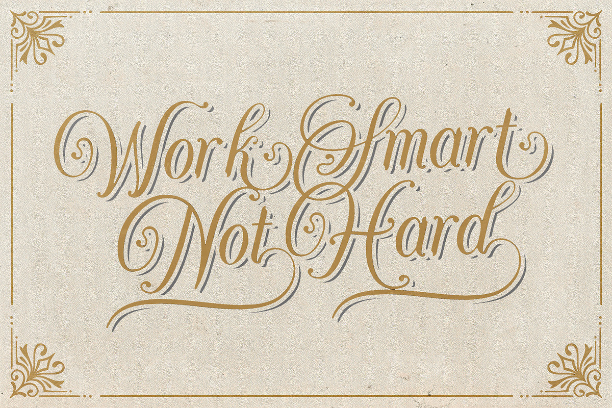Agenda King - Vintage Script Font, a Script Font by StringLabs (Photo 8 of 13)
