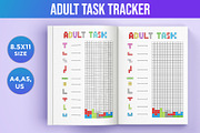 Adult Task Tracker Canva Interior, a Stationery Template by Designmela01 (Thumbnail 1 of 3)