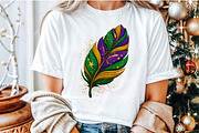 Watercolor Mardi Gras Feathers Clipa, an Illustration by Sublimation Artist (Thumbnail 5 of 6)