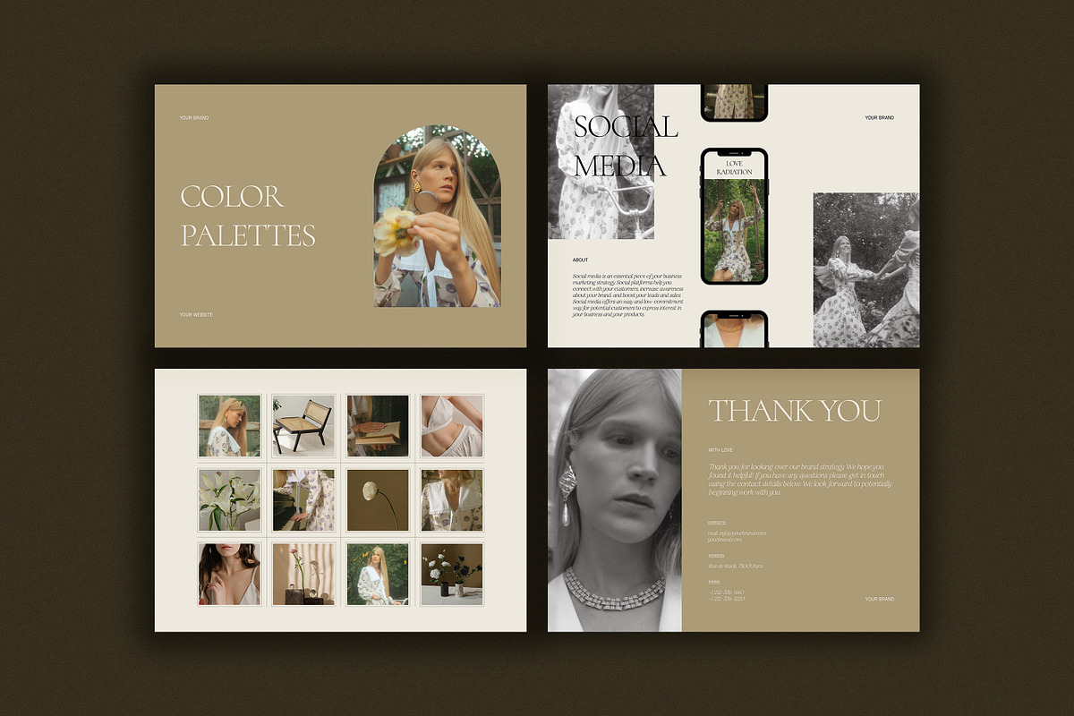 CANVA PS Brand Board Presentations, a Presentation Template by Love Radiation Studio (Photo 11 of 17)
