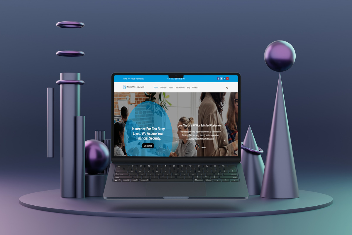 Insurance Agency WordPress Theme - Insurance Now Pro preview 5