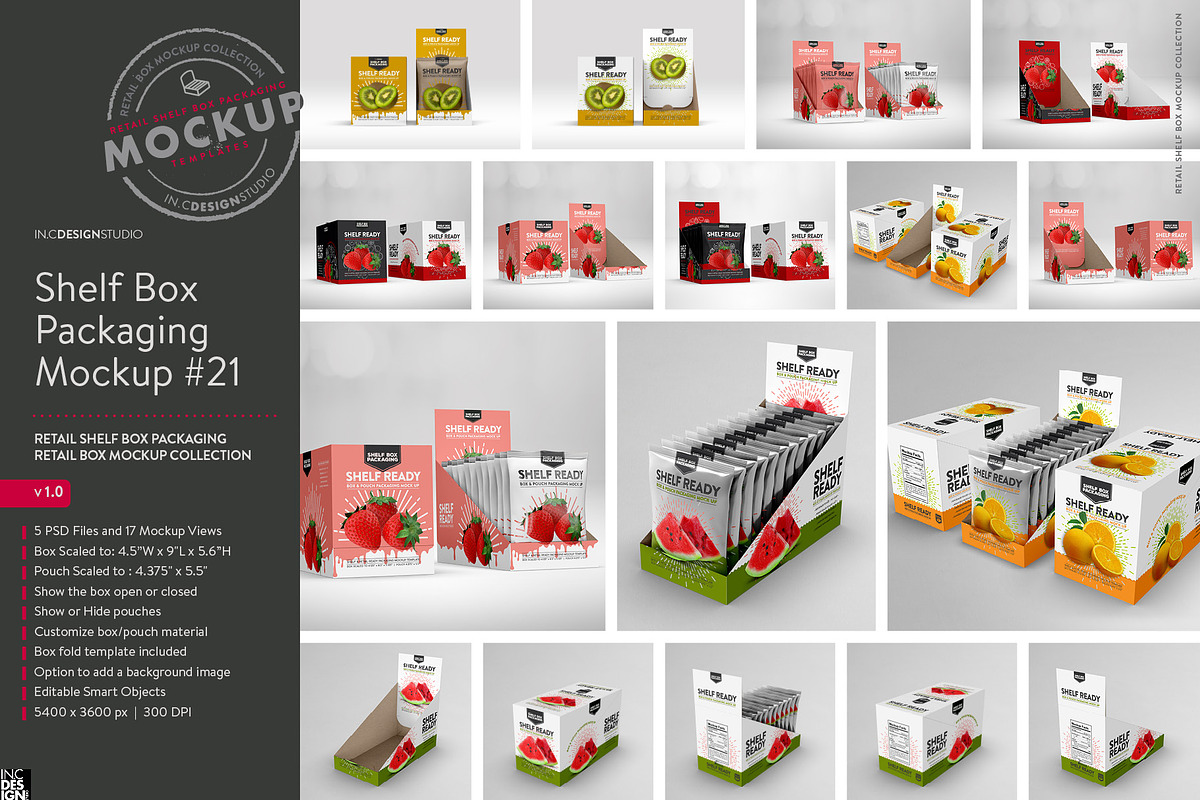 Retail Shelf Box 21 Packaging Mockup, a Packaging Mockup by INCDesign (Photo 11 of 12)