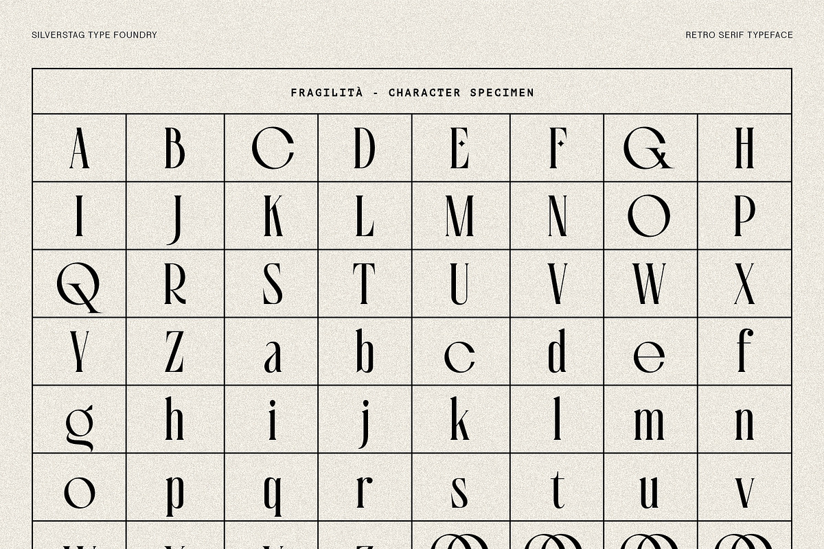 Fragilità - A Retro Ligature Serif, a Serif Font by SilverStag Type Foundry (Photo 26 of 26)