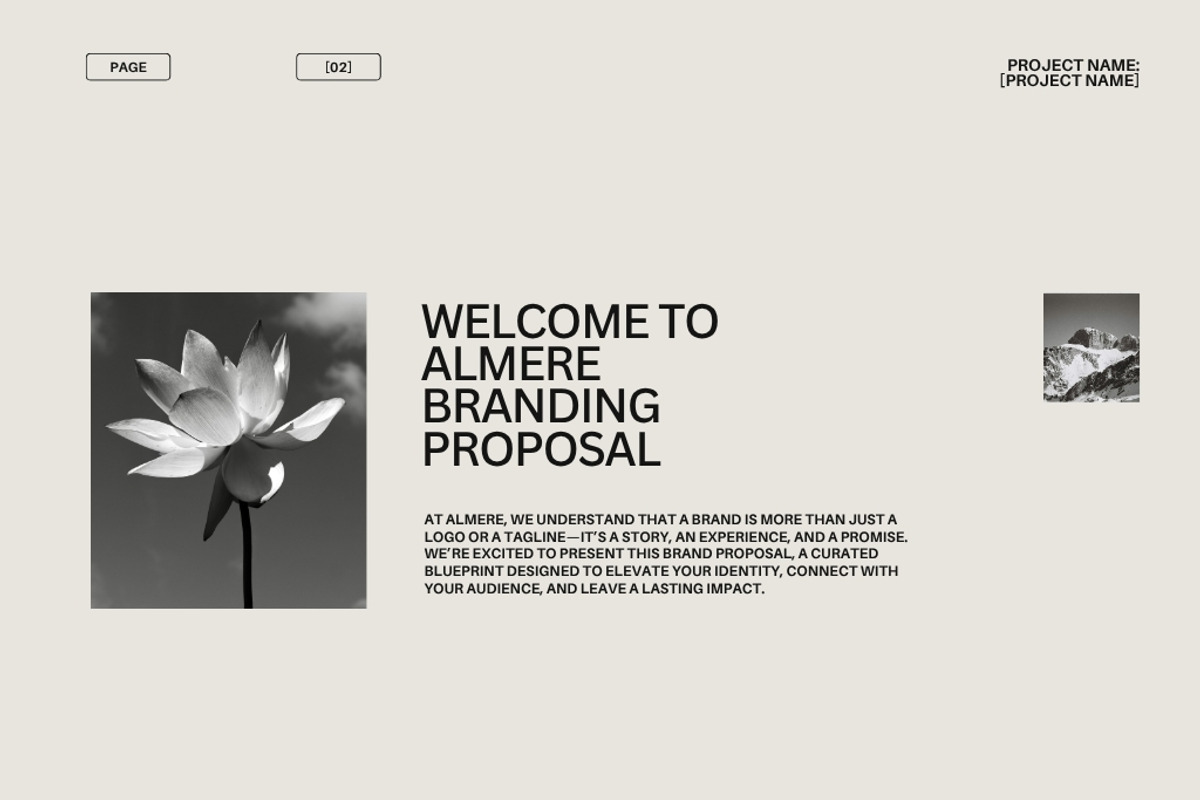 30 Page Brand Proposal Canva Template | Amare Creative preview 4