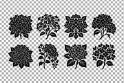 Hydrangea Flower Silhouette Pack, an Object Graphic by Artonix (Thumbnail 3 of 3)
