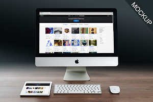 iMac and iPad Mockup
