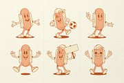 Hot Dog Cartoon Mascot Character, a Food Illustration by Vasya Kobelev (Thumbnail 3 of 6)