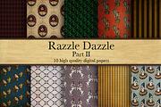 Razzle Dazzle Part II Digital Papers, a Pattern Graphic by Cheeky Lemons (Thumbnail 1 of 4)