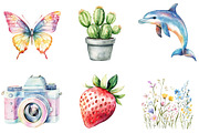Cute Summer Planner Clipart, an Illustration by designcity5 (Thumbnail 2 of 5)