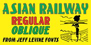 Asian Railway JNL, a Sans Serif Font by Jeff Levine Fonts (Thumbnail 1 of 5)